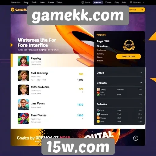 Avaliação da interface de usuário do site gamekk.com